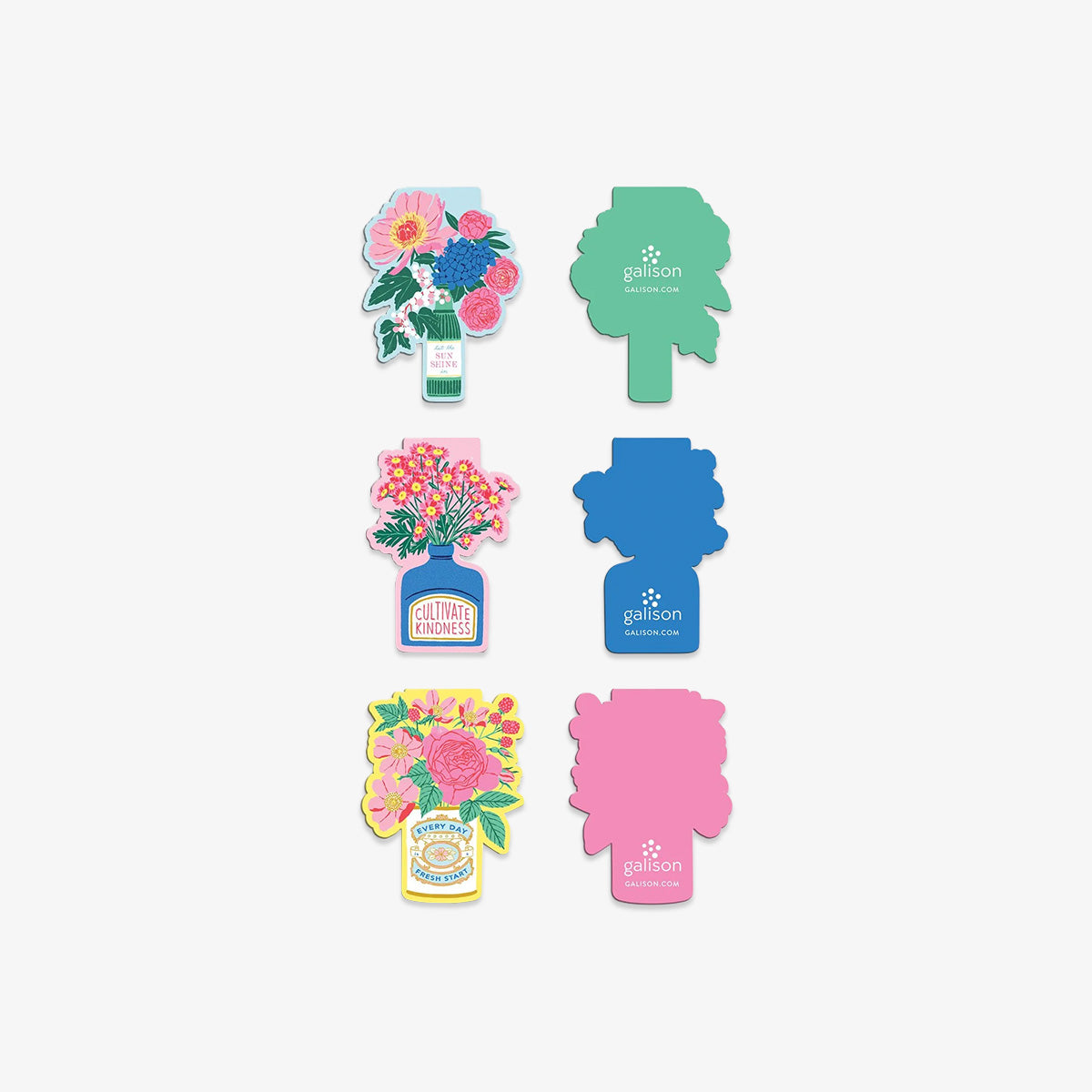MAGNETIC BOOKMARKS // FLORALS