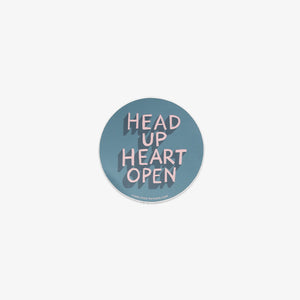 VINYLKLISTERMÆRKE // HEAD UP HEART OPEN