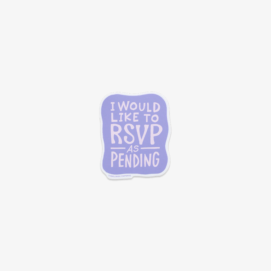 VINYL KLISTERMÆRKE // RSVP AS PENDING