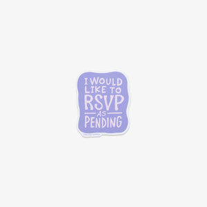 VINYL KLISTERMÆRKE // RSVP AS PENDING