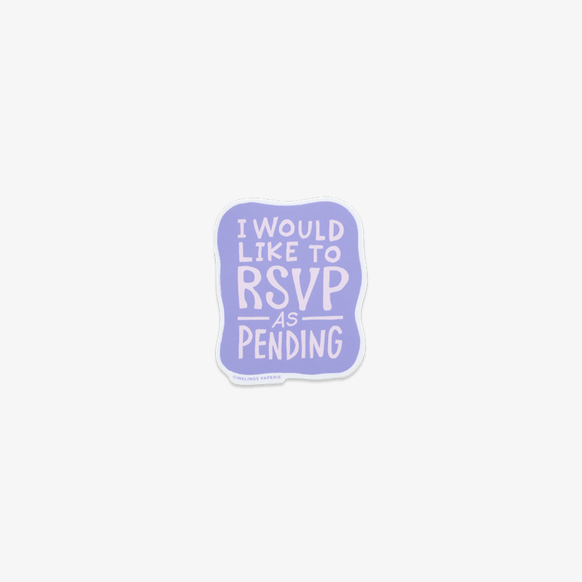 VINYL KLISTERMÆRKE // RSVP AS PENDING