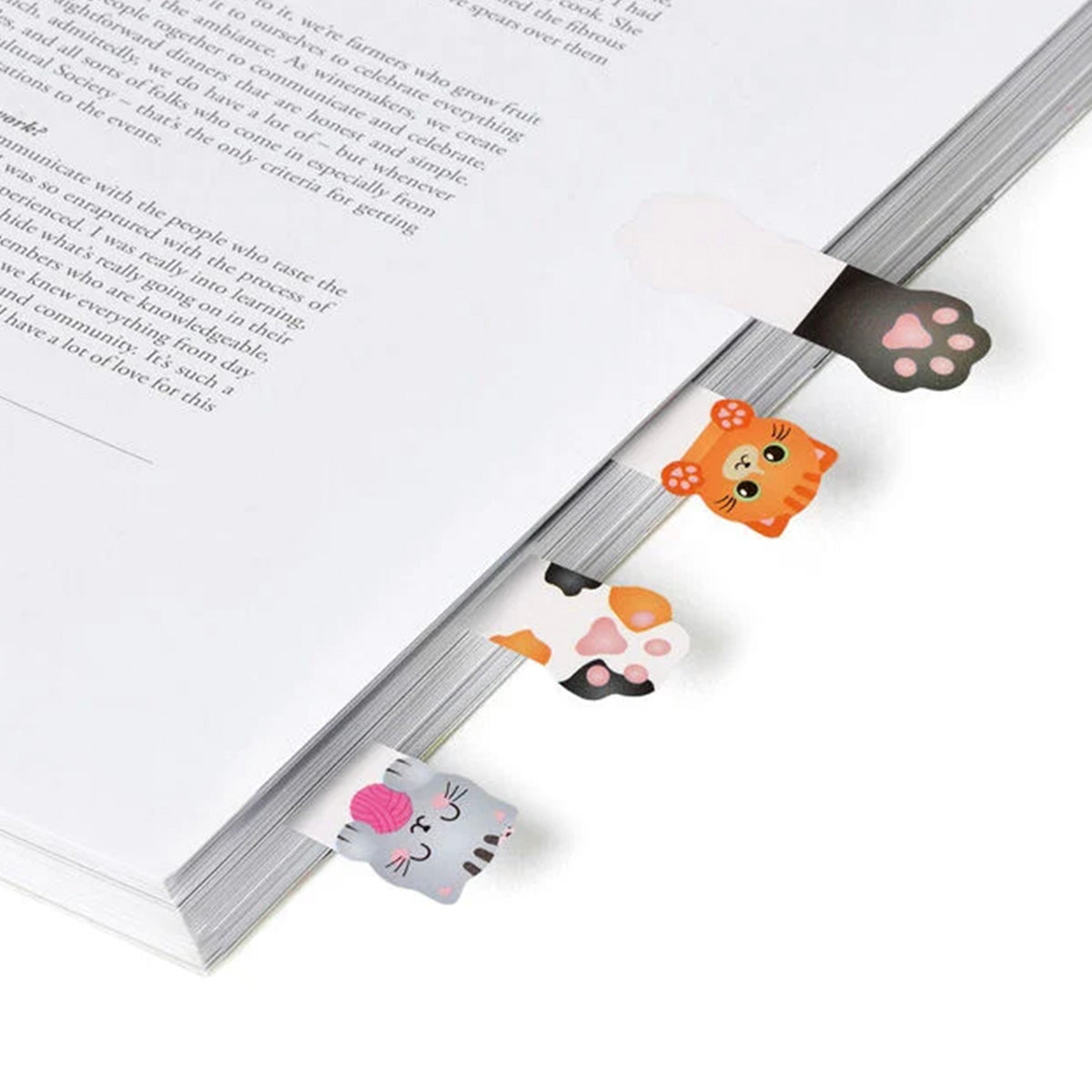 ADHESIVE PAGE MARKERS // CUTE CATS