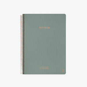 KOZO SPIRAL-BOUND NOTEBOOK A4 // ALOE VERA
