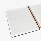 KOZO SPIRAL-BOUND NOTEBOOK A4 GRID // NAVY