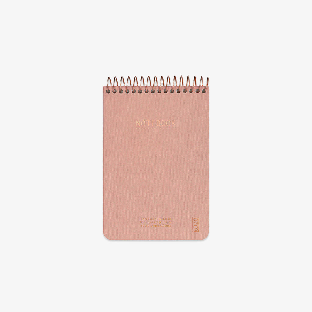 KOZO SPIRAL-BOUND NOTEBOOK A6 // MUTED BLUSH