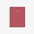 KOZO SPIRAL-BOUND CALENDAR 2027 A5 (DANISH) // GUAVA PINK