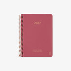 KOZO SPIRAL-BOUND CALENDAR 2027 A5 (DANISH) // GUAVA PINK