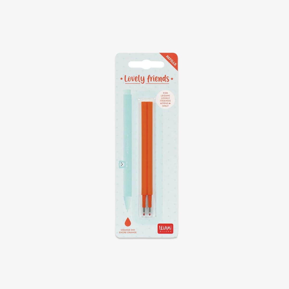 BLÆK REFILL TIL LOVELY FRIENDS GEL PENNE // ORANGE