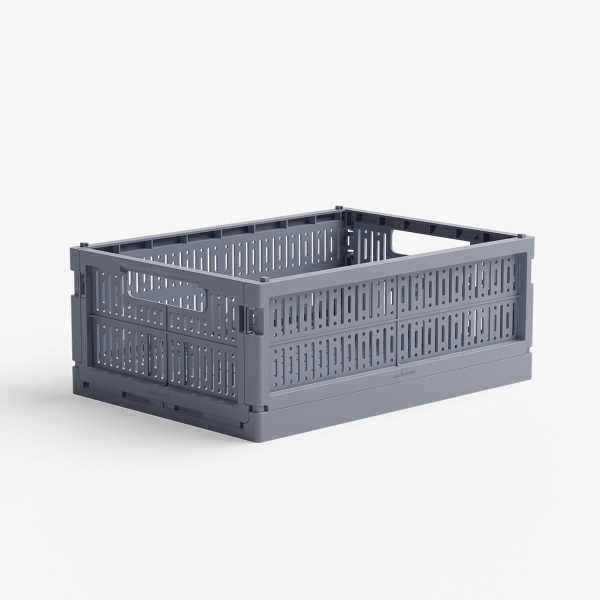 MIDI FOLDING CRATE // BLUE GREY