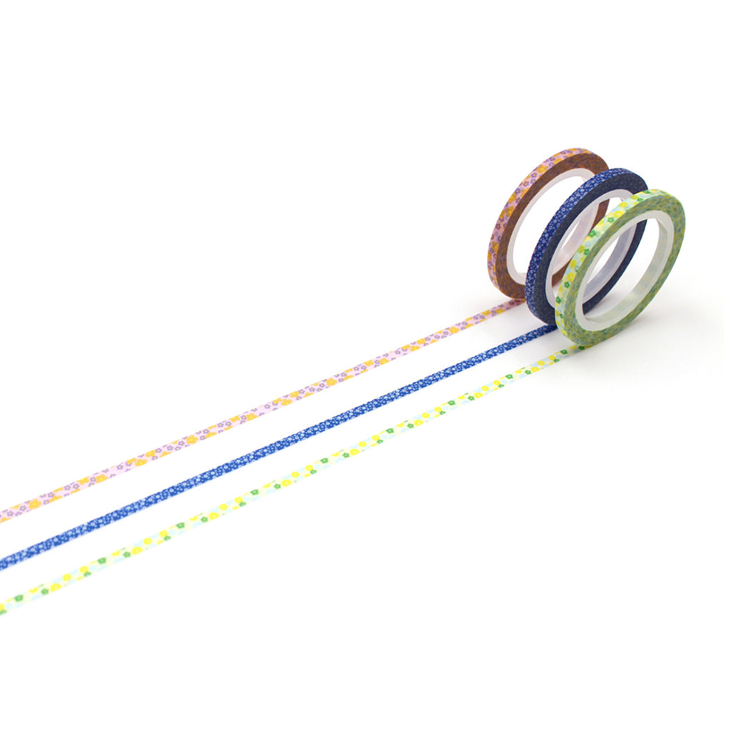 MT MASKING TAPE SLIM 3 PACK // FLOWER
