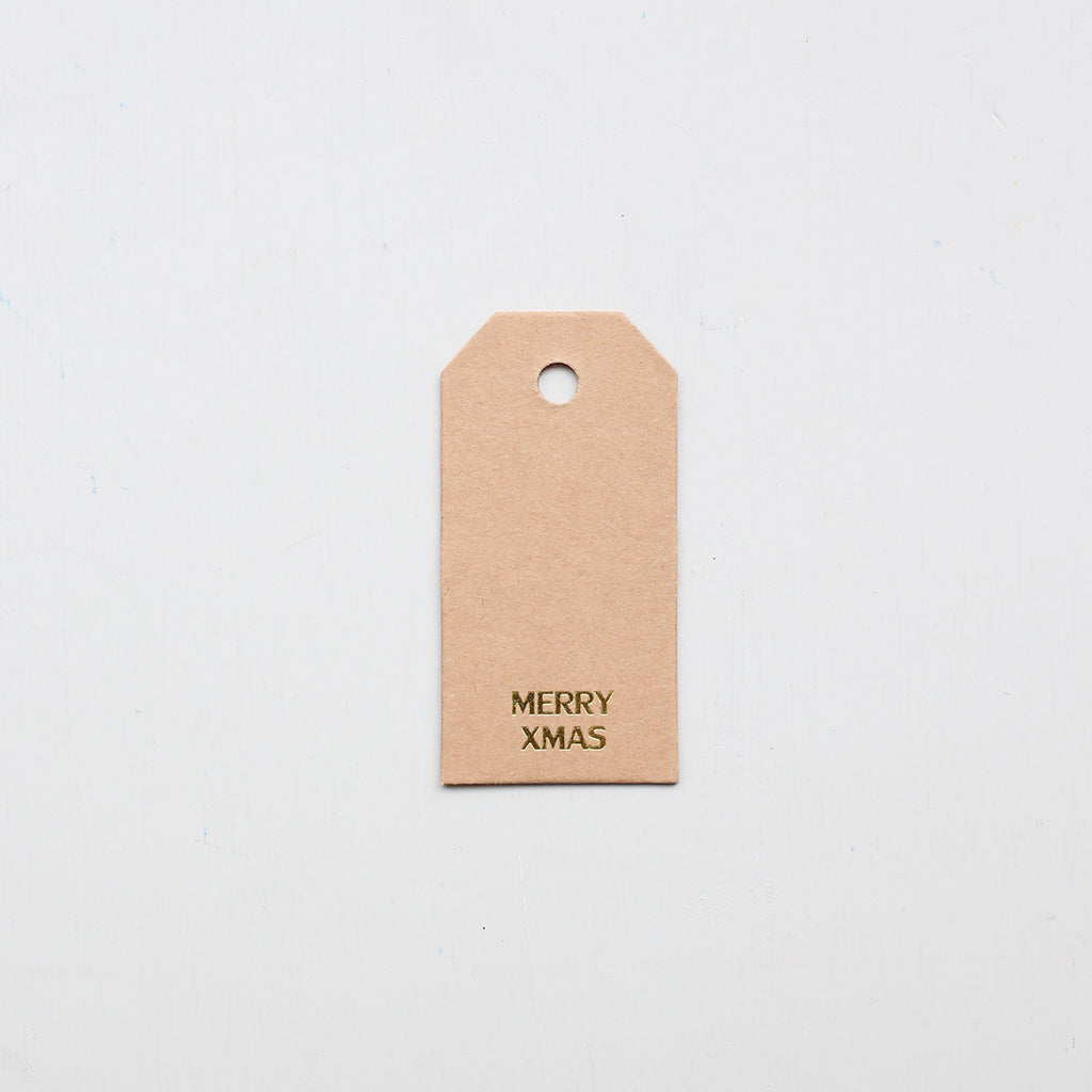 MANILA GIFT TAG // MERRY XMAS