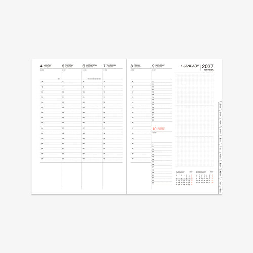 CALENDAR SEP 2026 - DEC 2027 A5 // STORAGE.IT GREEN