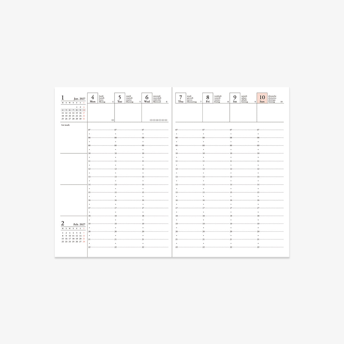CALENDAR SEP 2026 - DEC 2027 A6 // REFILL