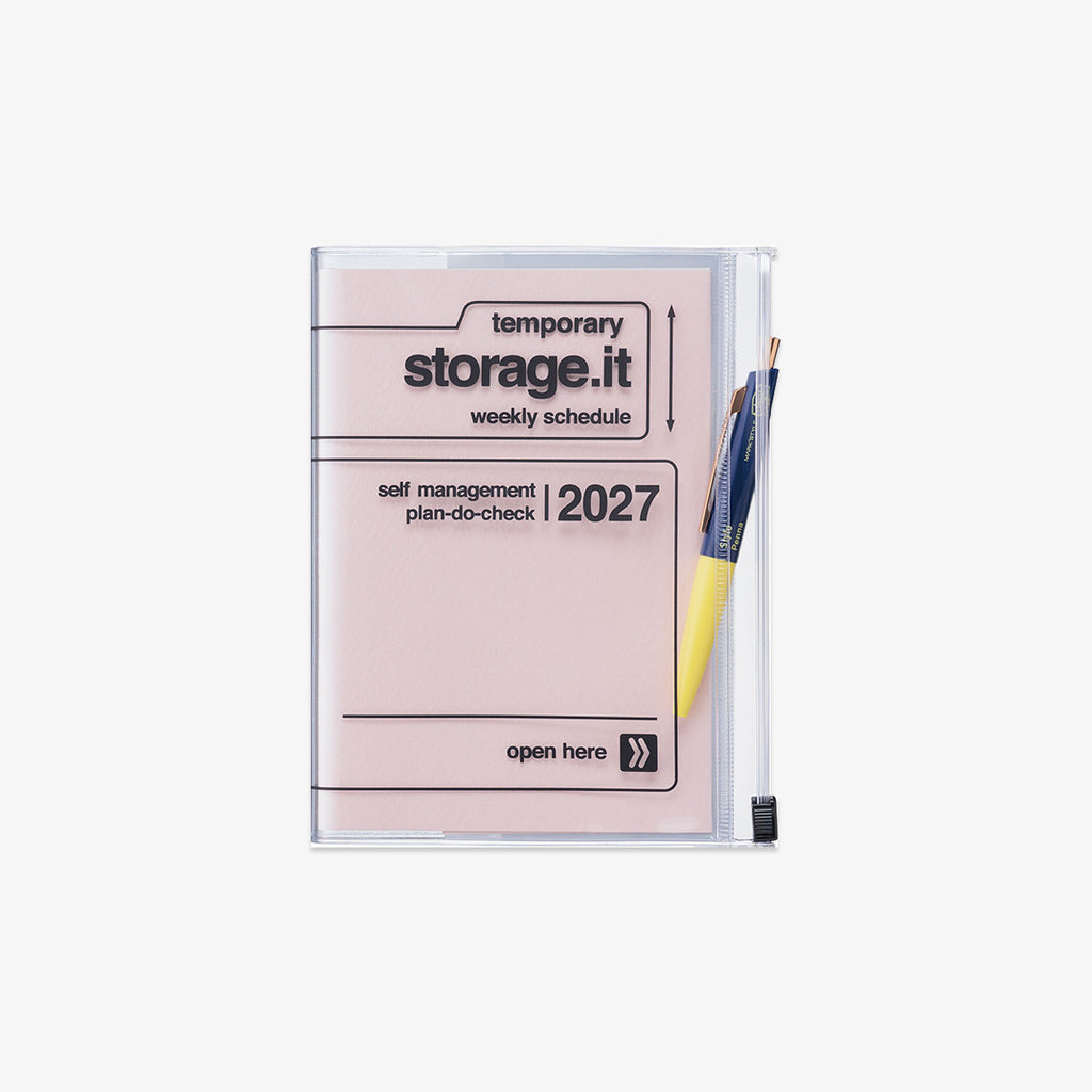 KALENDER SEP 2026 - DEC 2027 A6 // STORAGE.IT LAVENDEL