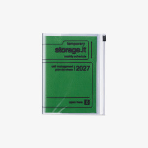 KALENDER SEP 2026 - DEC 2027 A6 // STORAGE.IT GRØN
