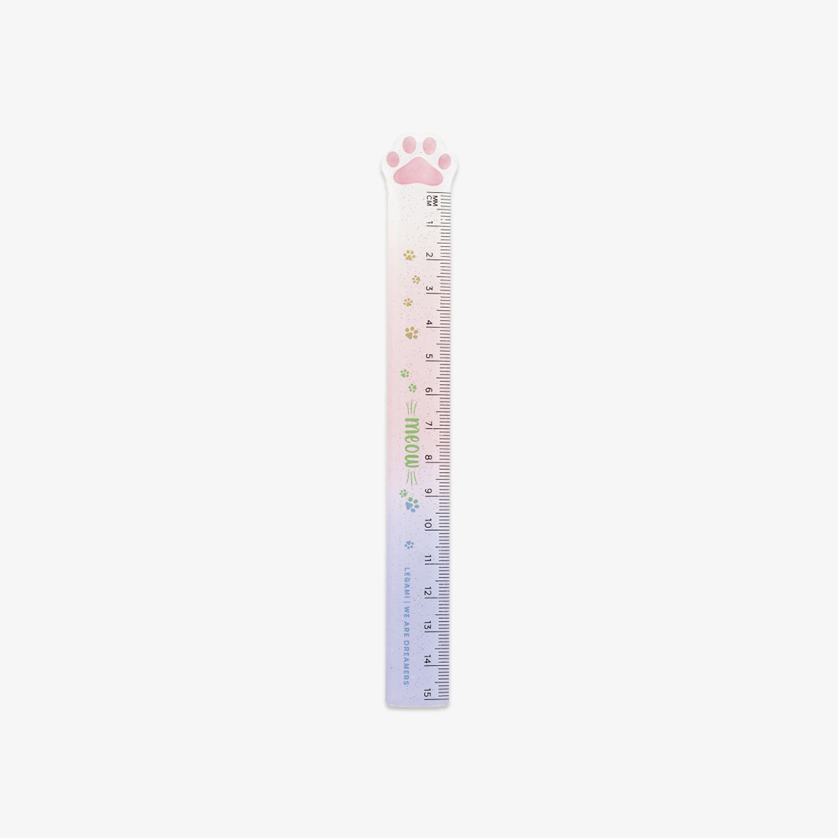 MEOW RULER GLITTER // 15 CM