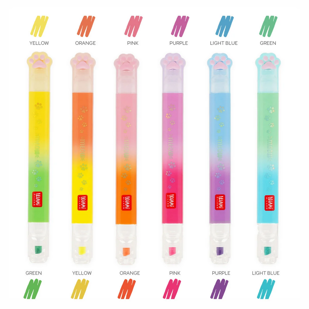 MEOW HIGHLIGHTERS // SET OF 6