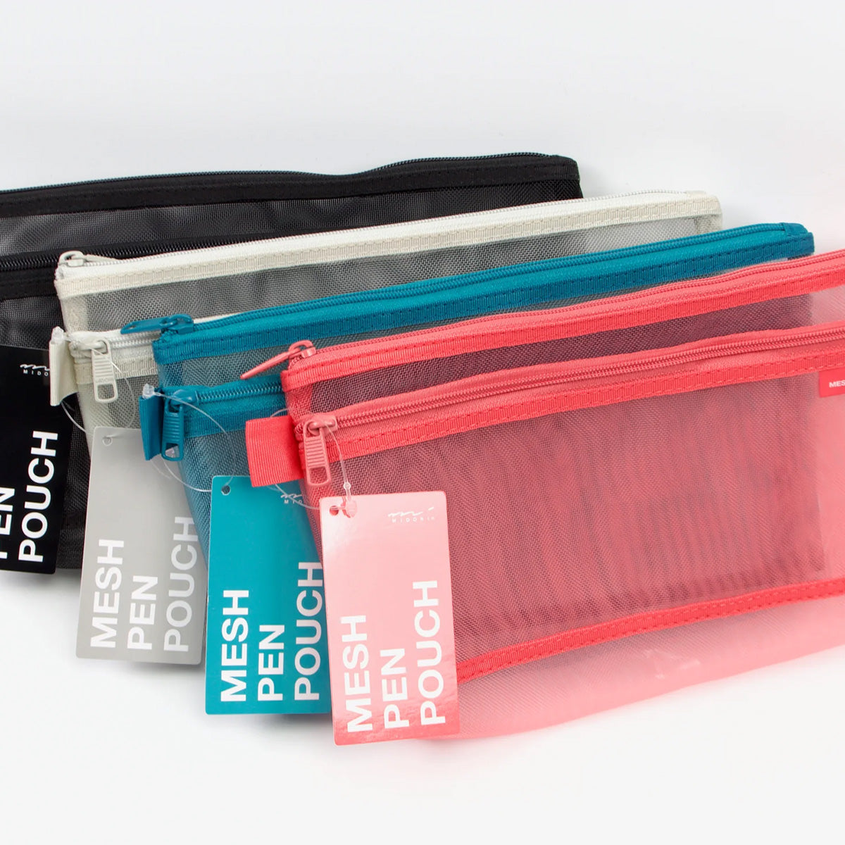 MESH PEN POUCH // PINK