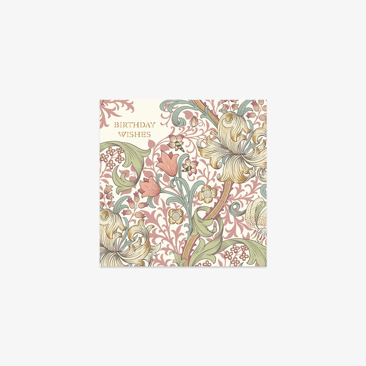 WILLIAM MORRIS GREETING CARD // ROSE BIRTHDAY
