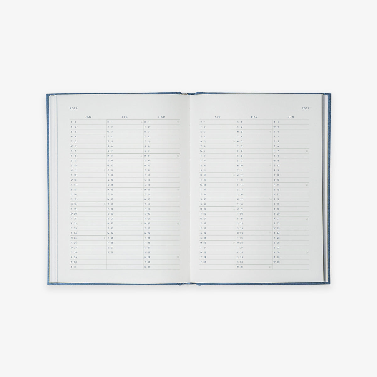 NOTEBOOK CALENDAR 2027 // ENGLISH