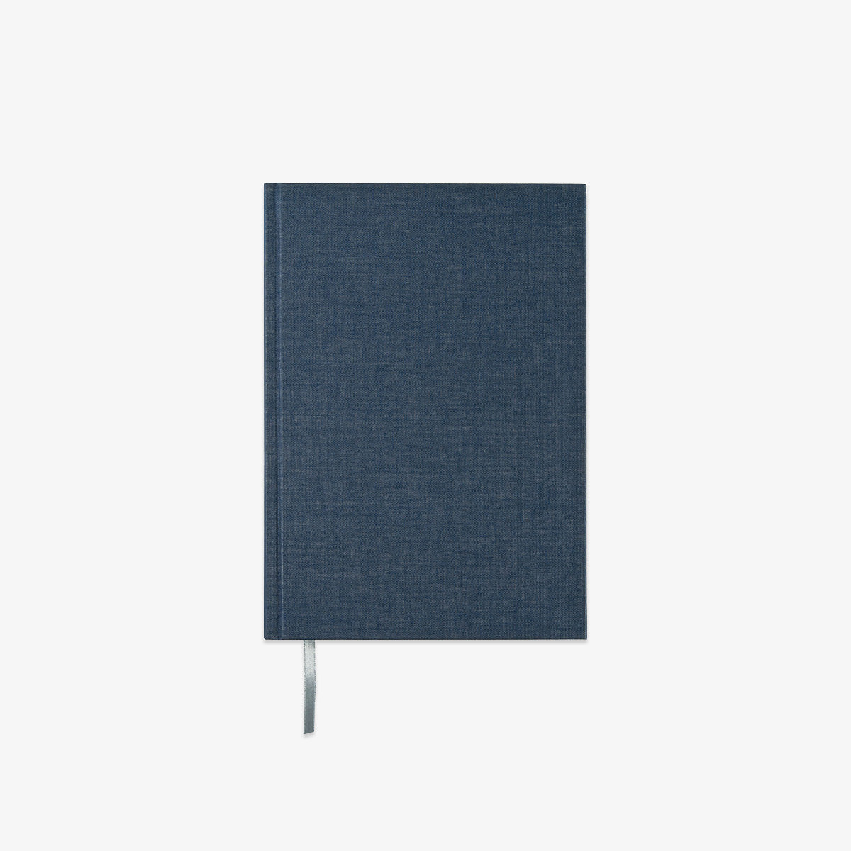 Blue notebook on a white background