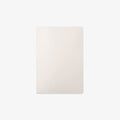 White rectangular plain and blank notebook on a white background