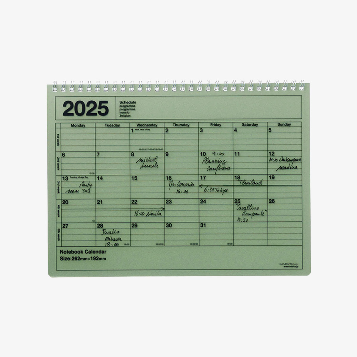 NOTEBOOK CALENDAR 2025 // KHAKI