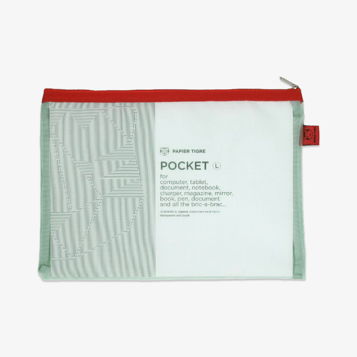 MESH POUCH L // GREEN