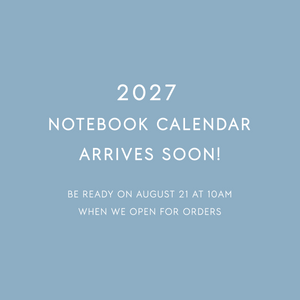 NOTEBOOK CALENDAR 2027 // ENGLISH