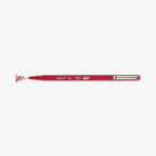 Le Pen felt-tipped flex fineliner from Marvy Uchida in a red color on a white background. 