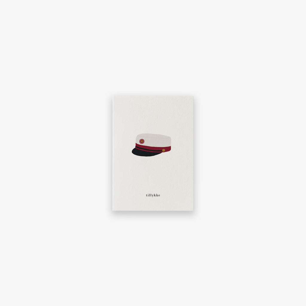 SMALL GREETING CARD // STUDENT (RØD) (DANISH)