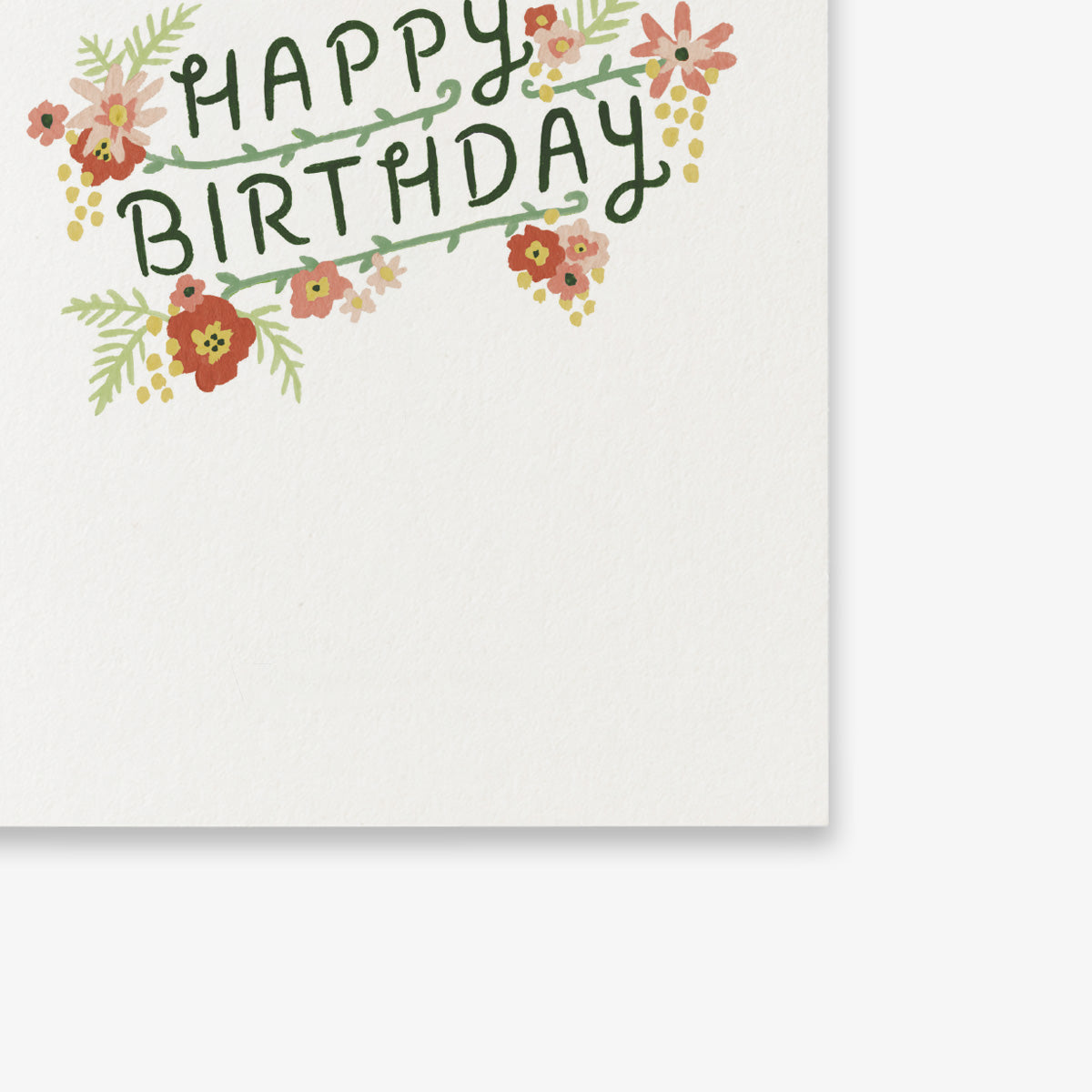 SMALL GREETING CARD // FLORAL BIRTHDAY