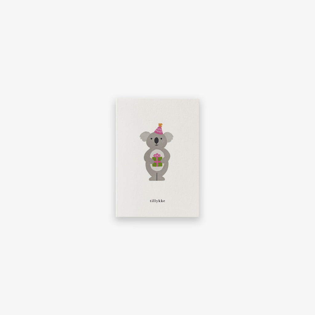 SMALL GREETING CARD // FØDSELSDAGSKOALA