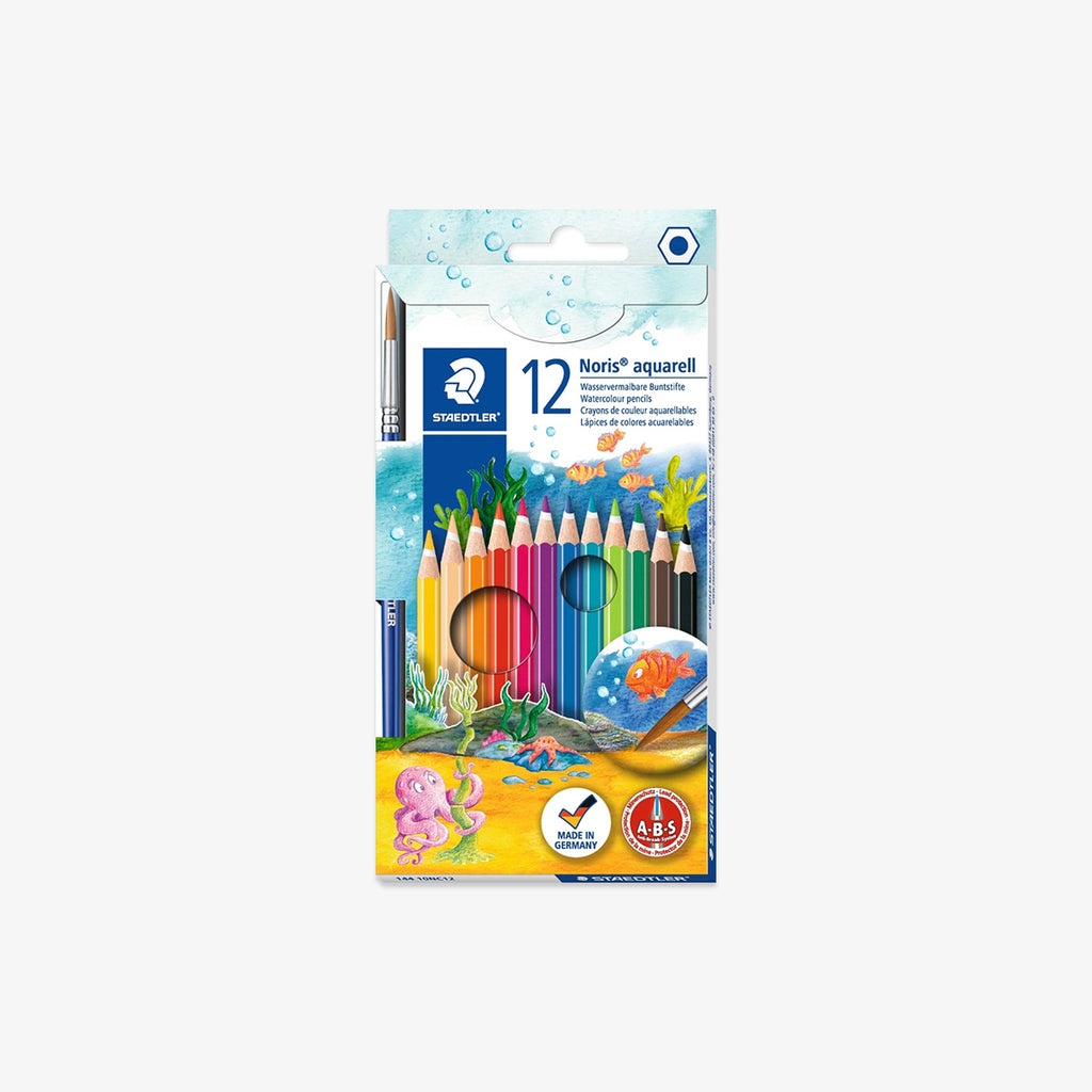A 12-piece Staedtler aquarell watercolor pencil set 