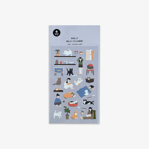 DAILY STICKERS // CATS HAVE STAFF
