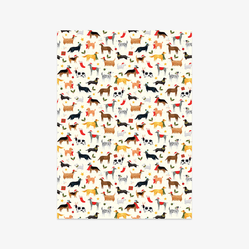 WRAPPING PAPER // SANTA PAWS
