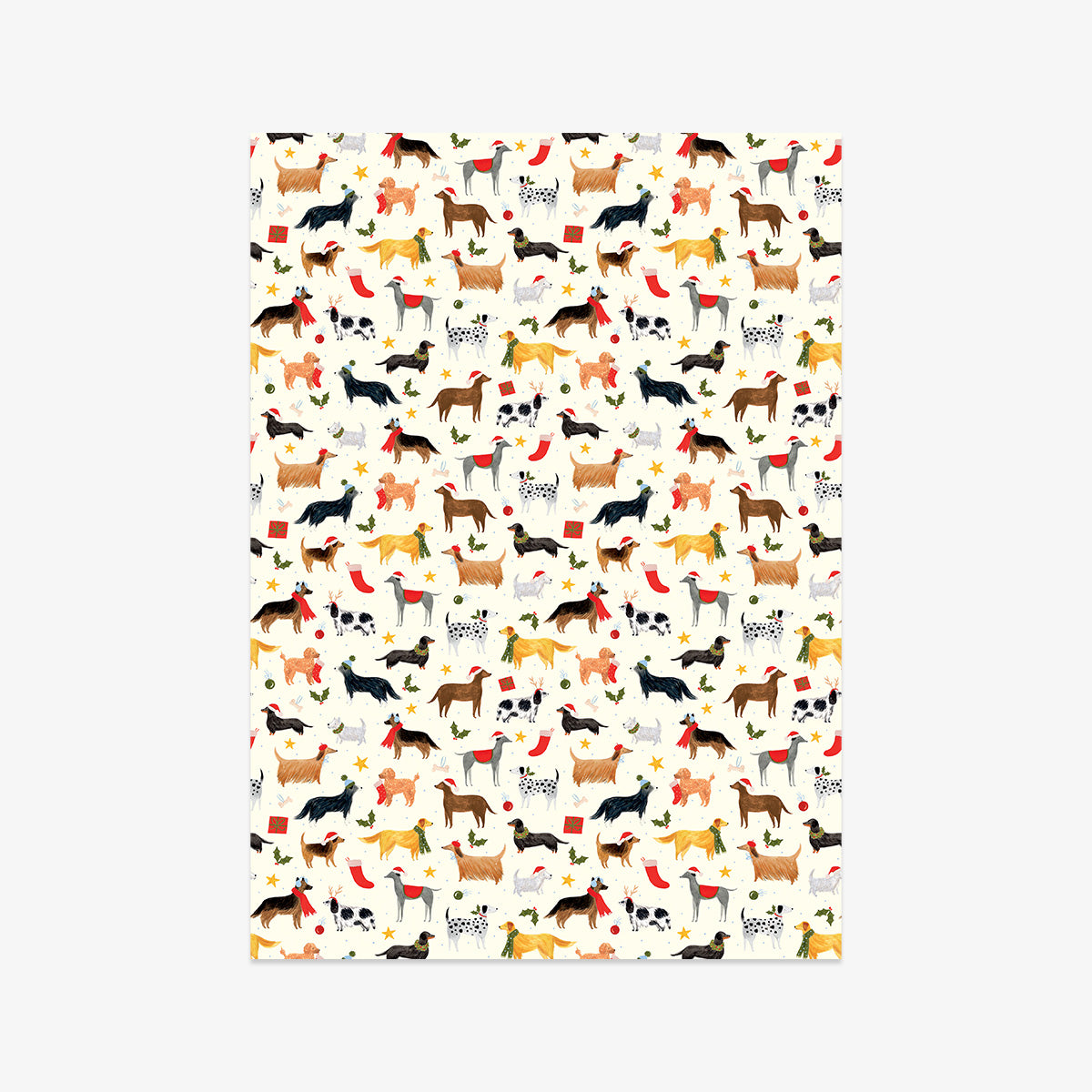 WRAPPING PAPER // SANTA PAWS