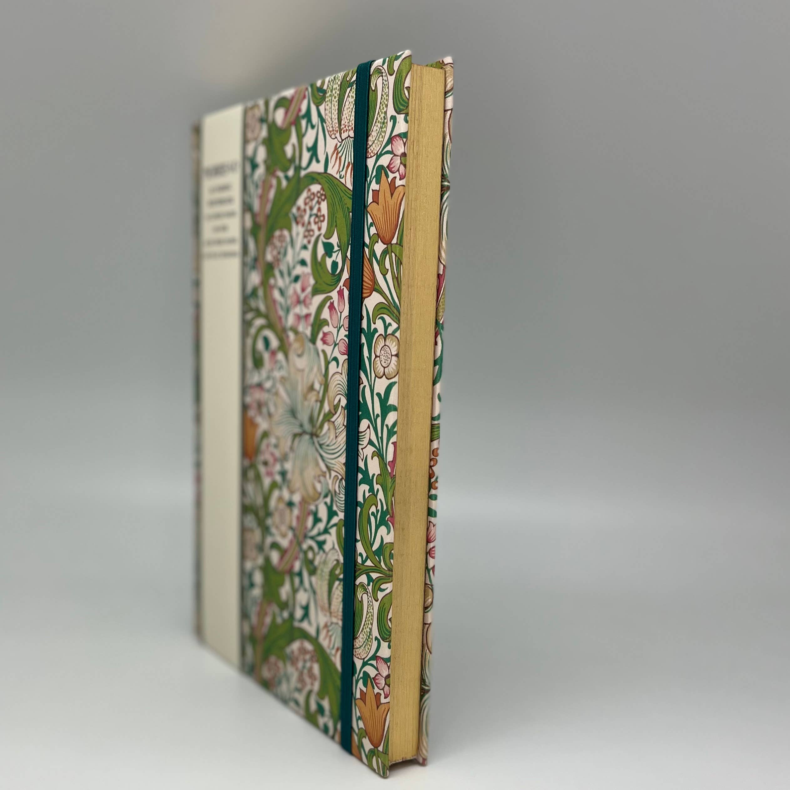 WILLIAM MORRIS NOTEBOOK A5 // GREEN FLORAL