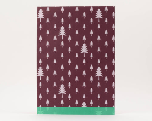 GIFT BAG XXL // RED WINE FIR TREE