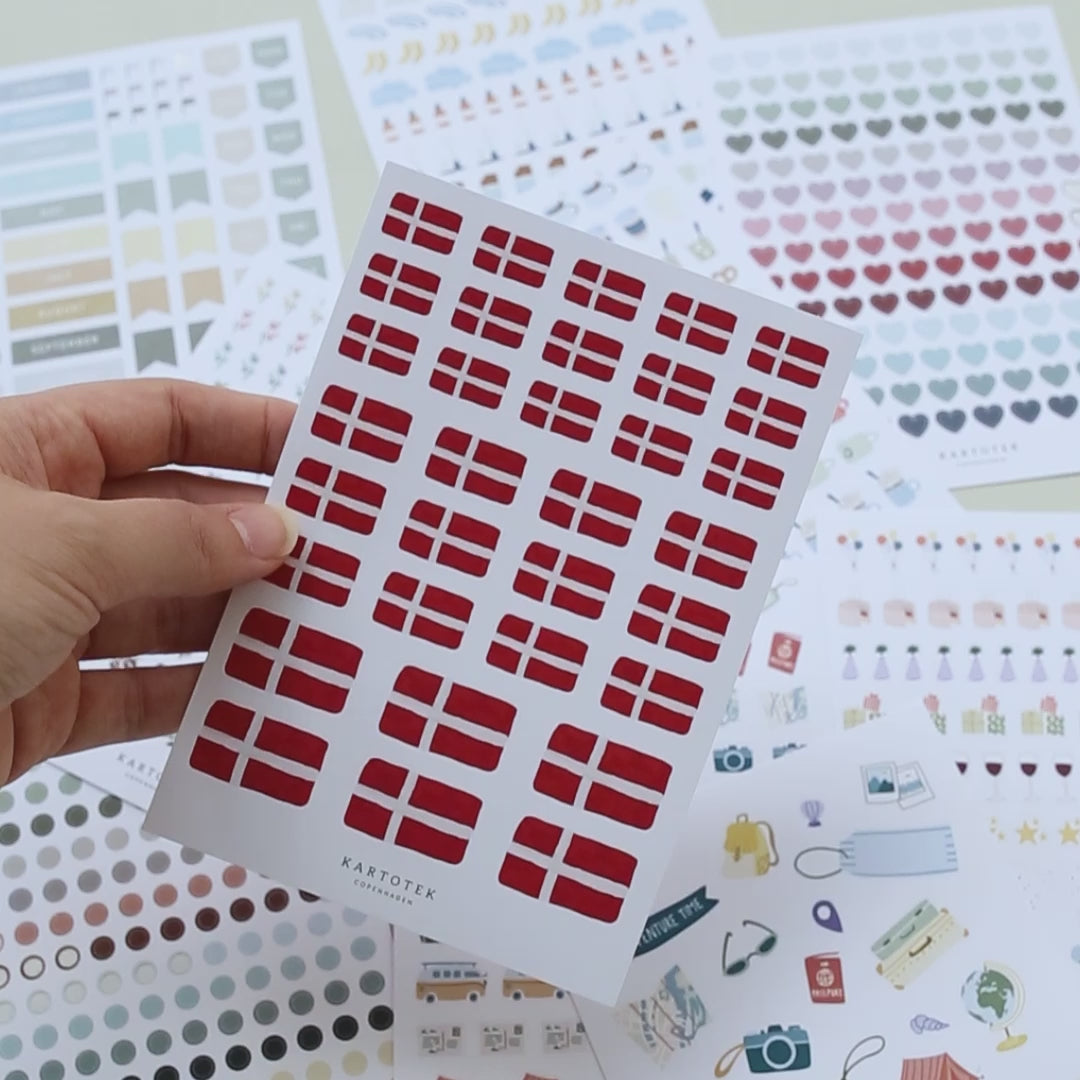 STICKERS // DANISH FLAGS