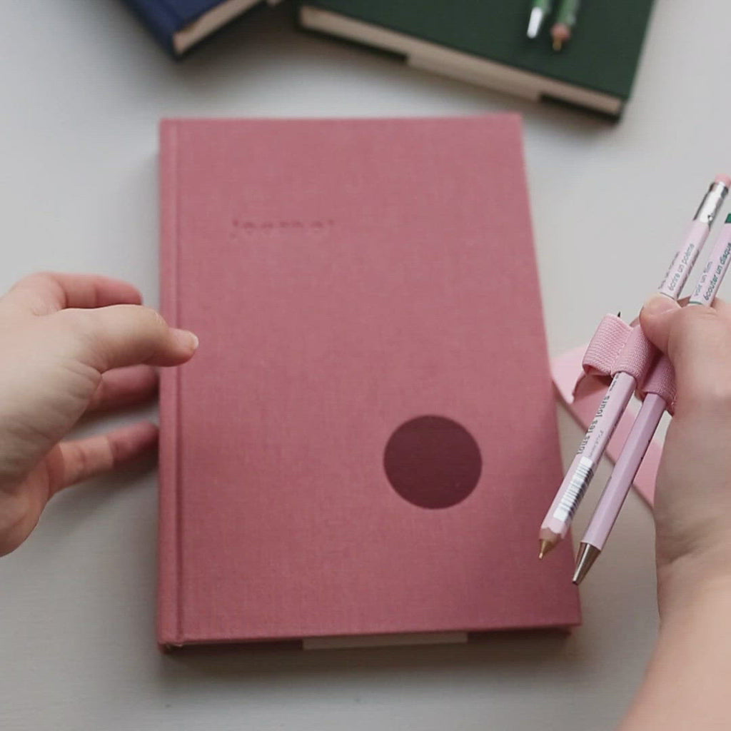 NOTEBOOK PEN STRAP A5 // PINK