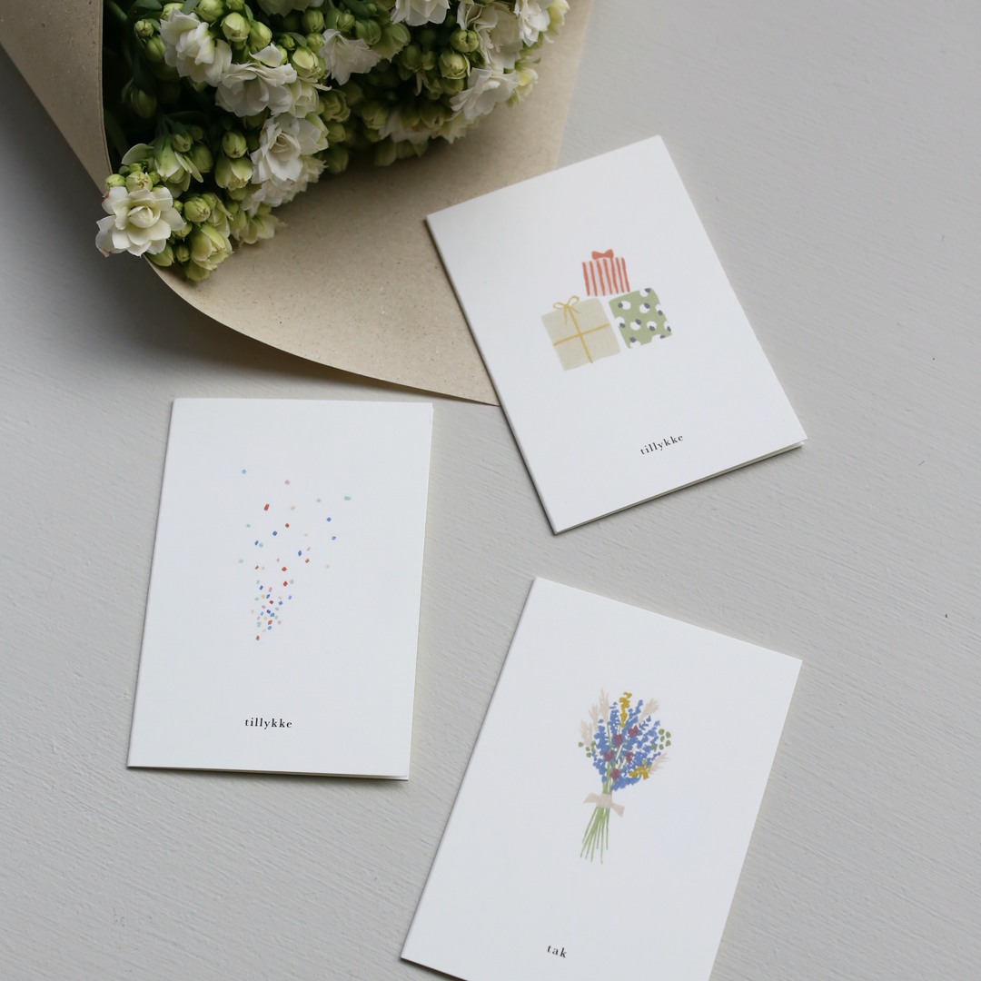 SMALL GREETING CARD // GAVESTAK (DANISH)