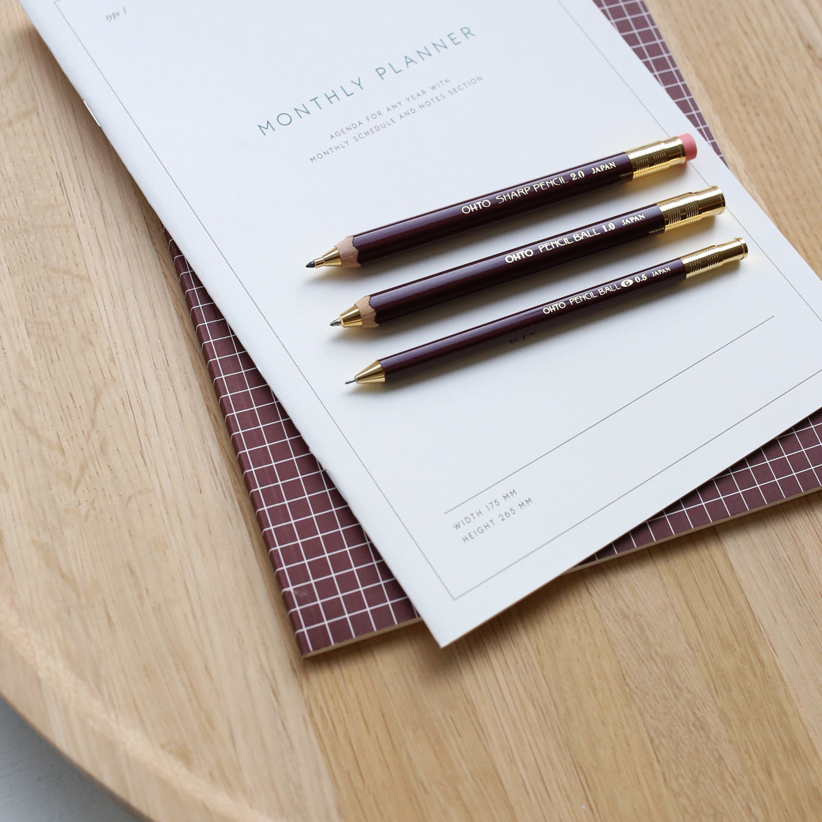 OHTO BALLPOINT PEN 1.0 MM // BURGUNDY