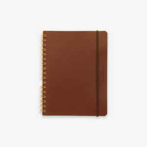 SPIRAL-BOUND NOTEBOOK // BROWN