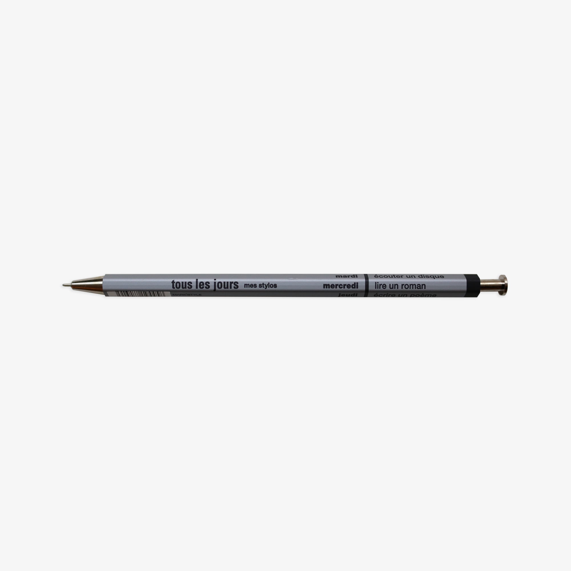 DAYS BALLPOINT PEN 0.5mm // MAT SILVER