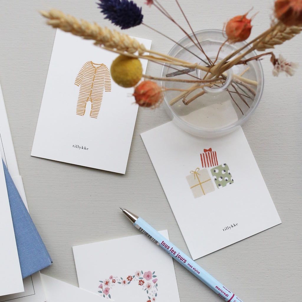 SMALL GREETING CARD // SPARKEDRAGT OKKER (DANISH)