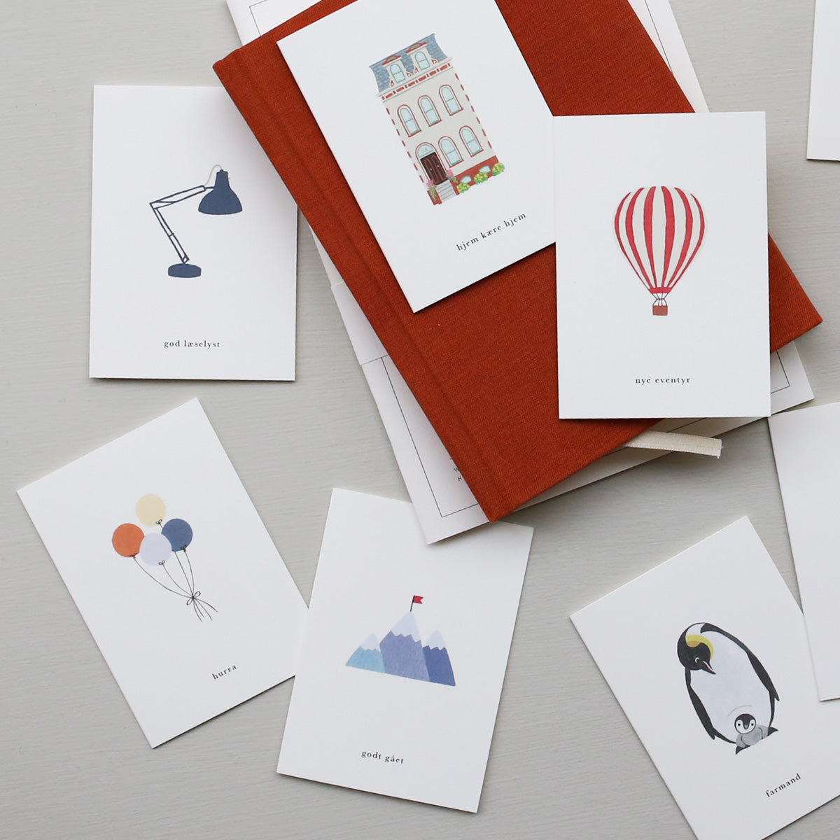 SMALL GREETING CARD // LAMPE (DANISH)