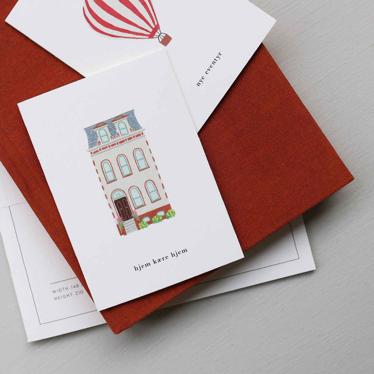 SMALL GREETING CARD // HJEM (DANISH)