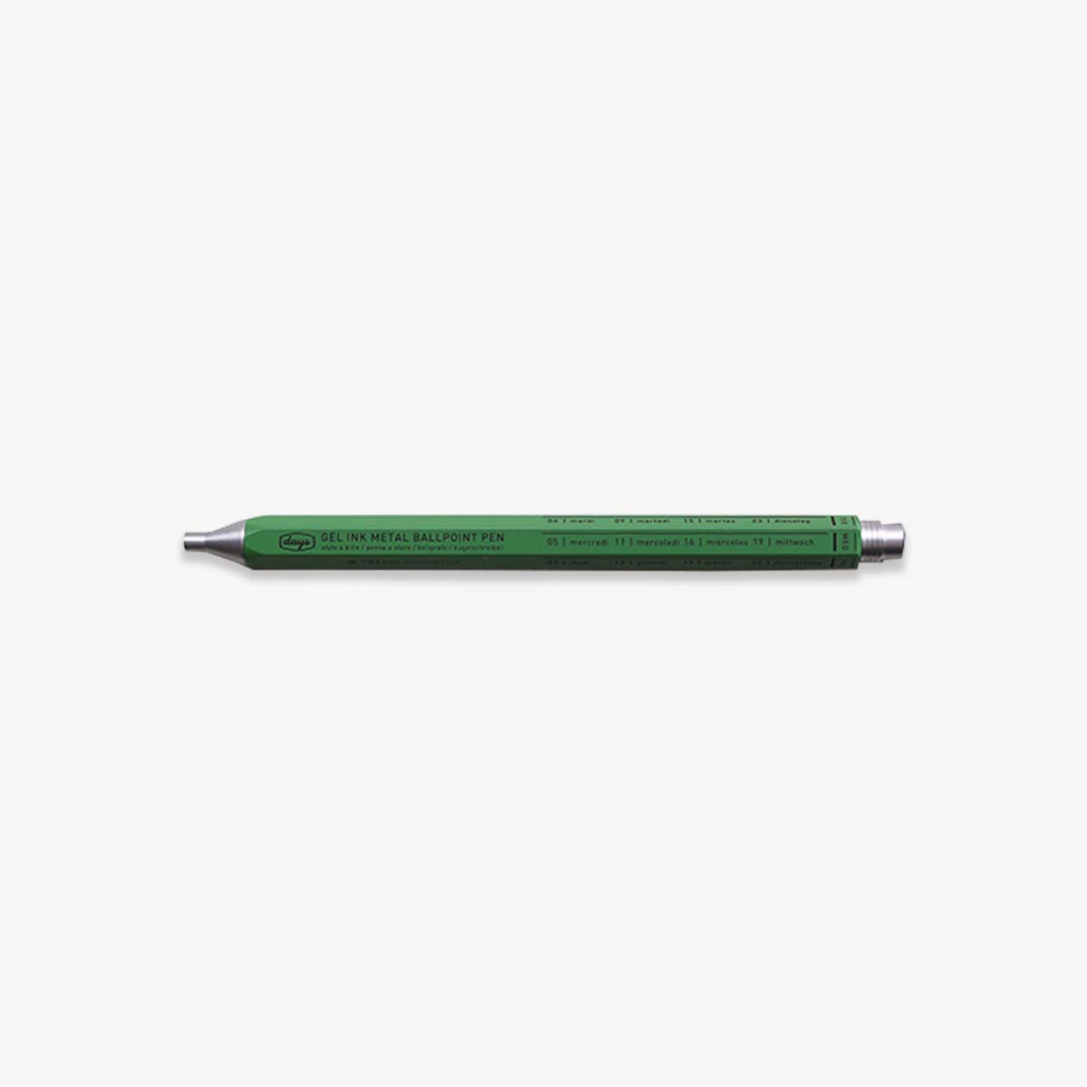 DAYS GEL METAL BALLPOINT PEN 0.5MM // GREEN