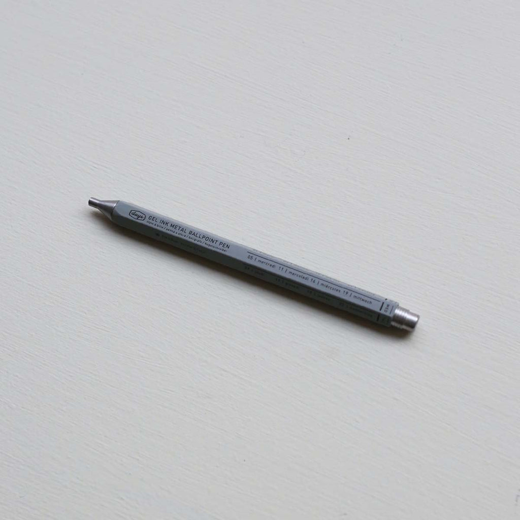 DAYS GEL METAL KUGLEPEN 0.5MM // GRÅ